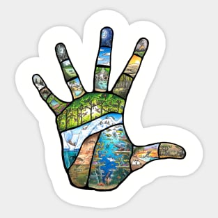 Nature Hand Sticker